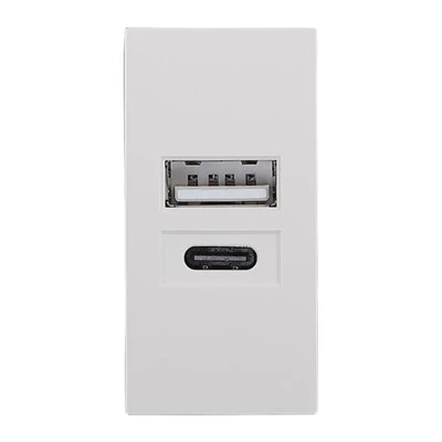 USB A USB C 15 W laadija