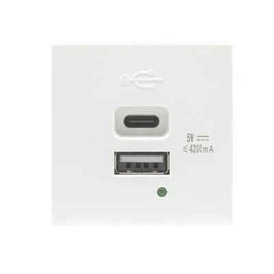 USB A USB C 21W laadija