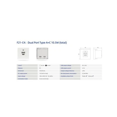 USB A USB C toitemoodul